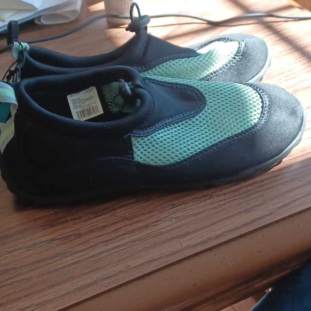 West Loop Kids' Water Shoes Green Large 4/5